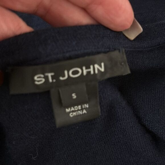 St.John woman’s Navy Cardigan, S - Picture 8 of 9